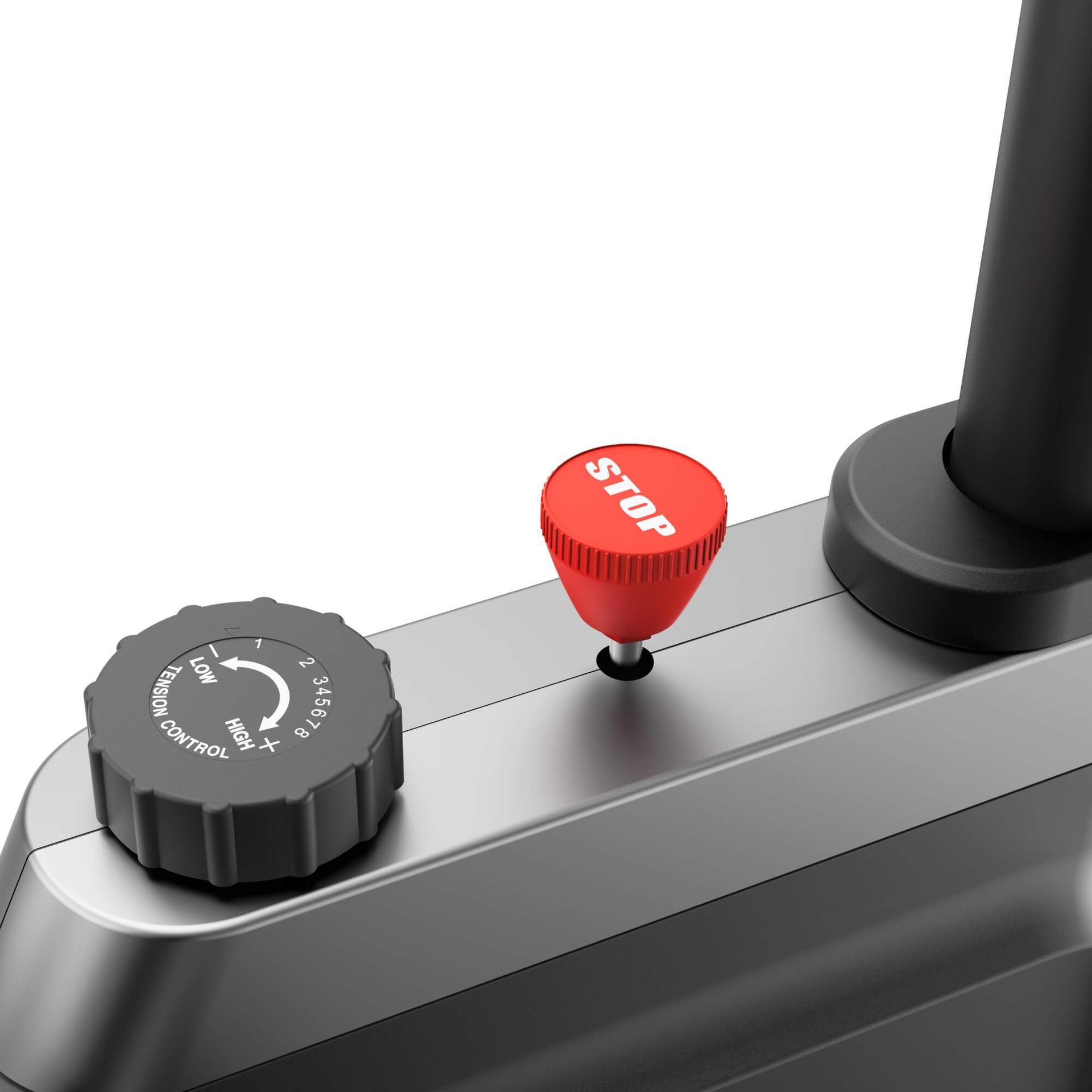 KingSmith W1B tension control knob — 8 numbered resistance levels