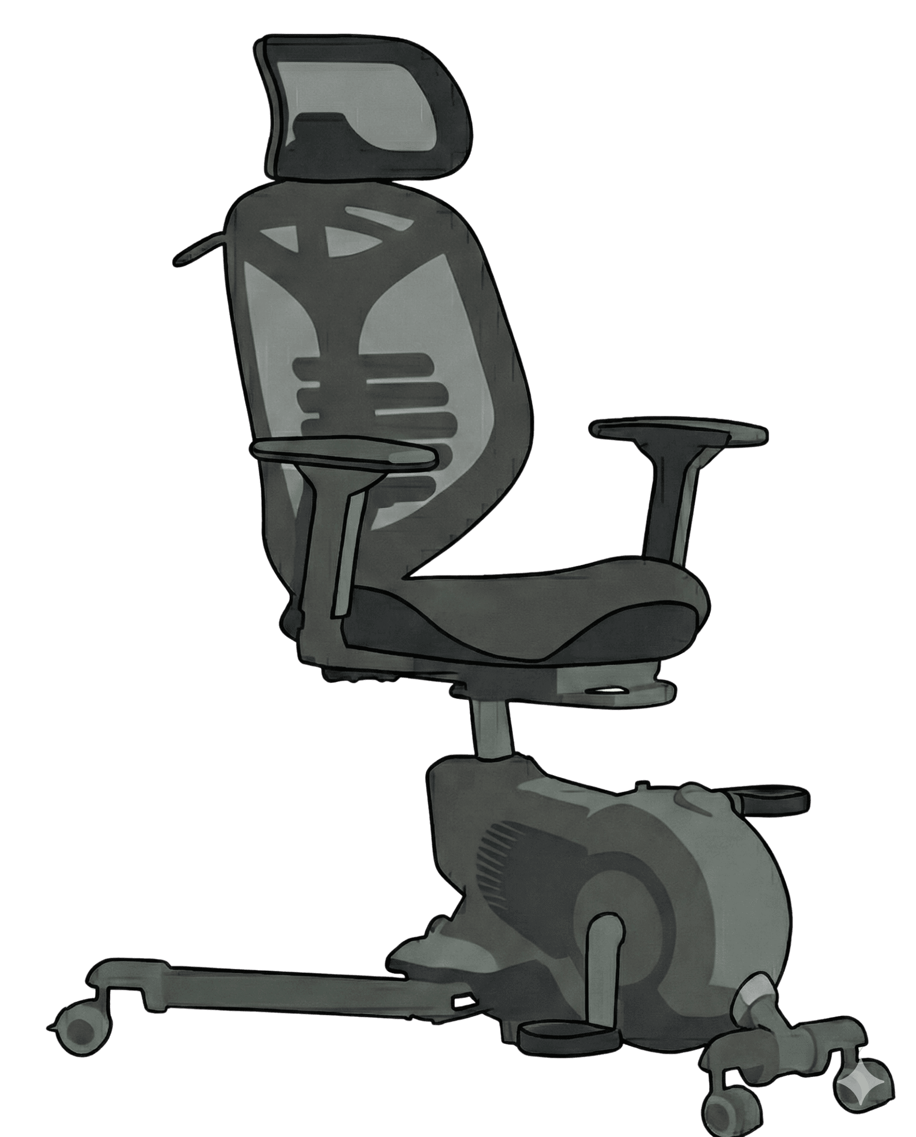 Desk-chair cycle hybrid